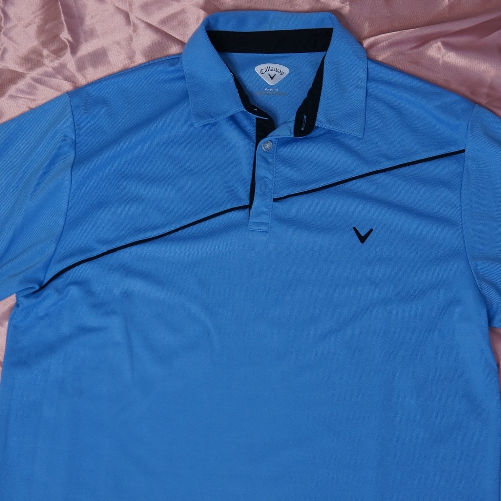 Callaway Light Blue Golf Polo Shirt